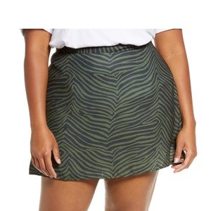 Print Mini Skater Skirt